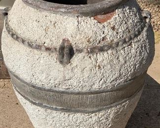 Lg outdoor vase decor 35in H x 26in diameter
