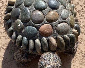 Stone & Concrete Garden Turtle 12in long