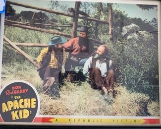 The Apache Kid Lobby Card/Poster Don Red Barry Framed 11.75 x 14.75in HxWxD