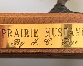 Prairie Mustang Bronze  Statue JC Dye John Bertie	8x4x11in	HxWxD