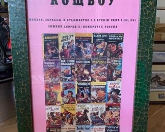 *Signed* LD Burke Russian Kowboy Framed Poster 41x30.5x1in HxWxD