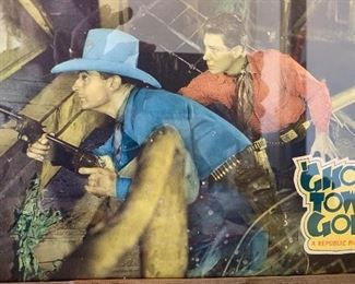 Ghost Town Gold Lobby Card/Poster Framed Bob Livingston 14x17x2in HxWxD