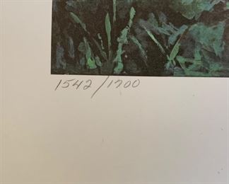 *Signed* Chuck Ren Spirit of the Plains Lithograph Limited Edition 1542/1800 27x20.5in HxWxD