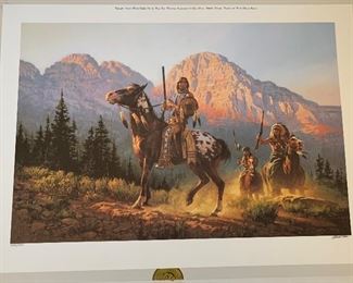 *Signed* Chuck Ren Top Gun Lithograph Limited Edition 1544/1700 28x20.25in HxWxD