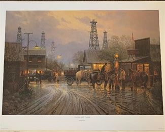 *Signed* G Harvey Saturday Night Contract Lithograph Artist Proof limited Edition 69/150 AP 33.5 x 24.5in HxWxD