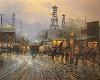 *Signed* G Harvey Saturday Night Contract Lithograph Artist Proof limited Edition 69/150 AP 33.5 x 24.5in HxWxD