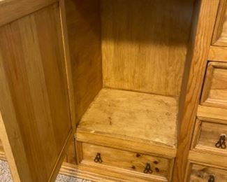 Rustic Mexico 9 drawer dresser 71.5x21.5x43.5 HxWxD