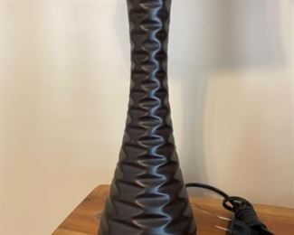 Ceramic lamp pair 24” tall