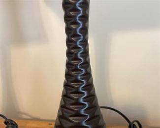 Ceramic lamp pair 24” tall