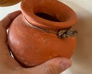Dangling Mexican Clay Pots Decor 37in Hang