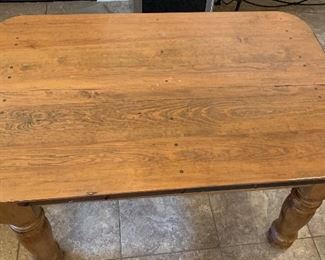 Rustic Mexico Dining Table w/ 4 Chairs Small Table: 31x40x60in chairs: 46x18x18in HxWxD