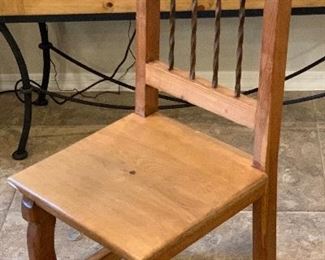 Rustic Mexico Dining Table w/ 4 Chairs Small Table: 31x40x60in chairs: 46x18x18in HxWxD