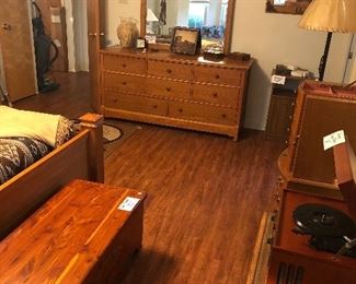 Queen bed and cedar chest