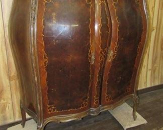 French Style Marble Top Double Door Wardrobe 