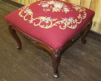 Needlepoint Foot Stool