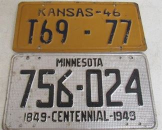 Old License Plates
