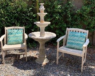 Wood Arm Chairs, Fountain