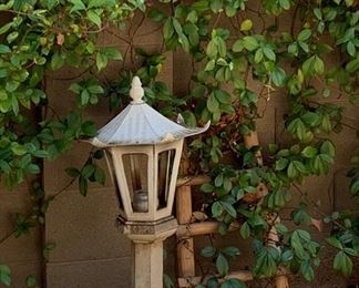 Lantern, Small Wood Ladder