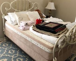 Queen size iron bed