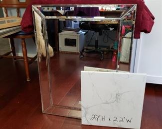 J-11   $55  Heavy Mirror w/Metal Accents