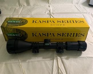 CF-4- $100  Weaver Kaspa Series Scope, Ballistic-X, 3-12 x 50mm, Model # 849809  (New)