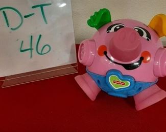 D-T-46   $8   Fisher Price Bounce and Giggle Pig