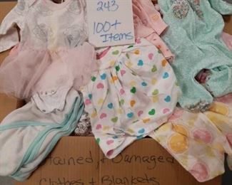 D-C-243  $20  Stained and Damaged Baby Items        Over 100 pieces