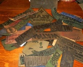 TE-28 - Vintage printers advertising mats -  $55