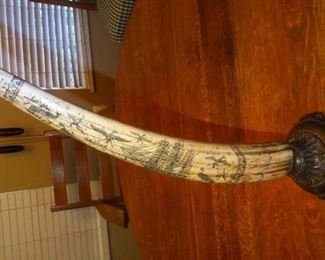 TE-29 - 22" Faux scrimshaw tusk - $65