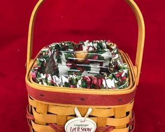 MB -22   Longaberger Basket with insert & liner  $25