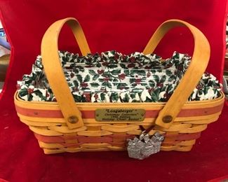 MB-21  Longaberger  Basket with insert & liner  $40