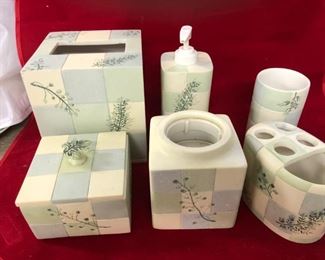 MB - 93   6pc Bathroom Set  $40