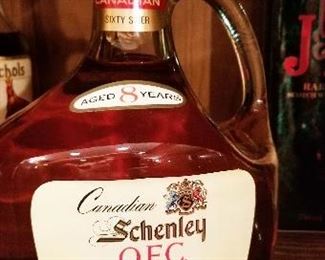 Unopened collectable: vintage bottle of 8 year old Schenley