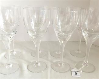 Rosenthal Iris frosted stems water goblets