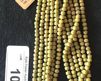 Sharon Meyer lemon citrine, serpentine 18K & sterling silver necklace