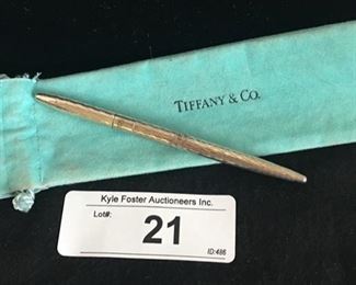  Tiffany & Co sterling silver pen with dust bag