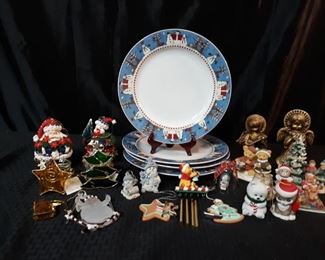 Large lot of Christmas ornaments and decor