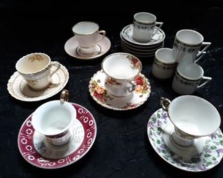 Tea cups and saucers