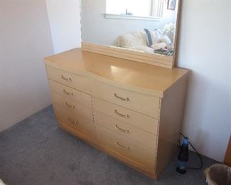 Six Drawer dresser with mirror