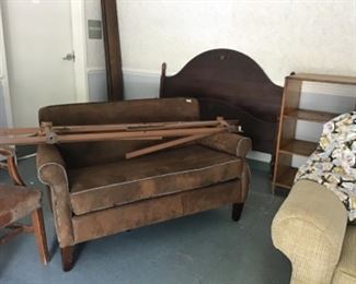 Sofa from Garden and Gun with bed and rails