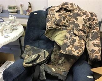 Hunting clothes and boots