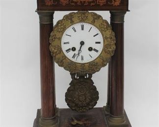 French Portico Clock