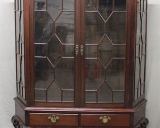 1900's Fine Quality Glass Front Cabinet