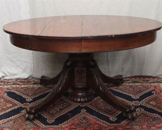 Nice Split Pedestal Mahogany Dining Table