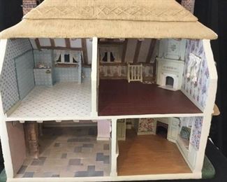 Franklin Mint Rose Cottage Dollhouse