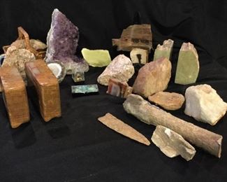 Geologists Collection of Rocks and Precious Gems