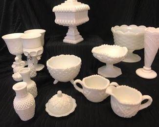 Gorgeous Milk Glass Collection