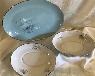 Silver Pine by Franciscan Platter and Vegetable Bowls