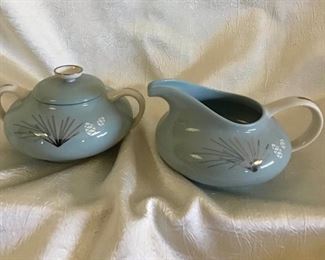 Silver Pine by Franciscan Sugar and Creamer