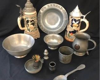 Steins and Pewter